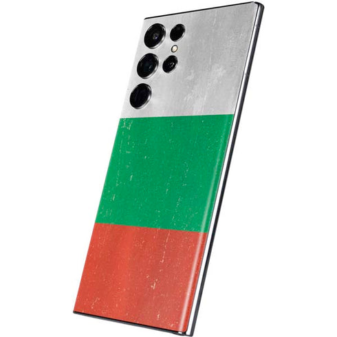 Bulgarian Flag Distressed Galaxy S22 Ultra Skin